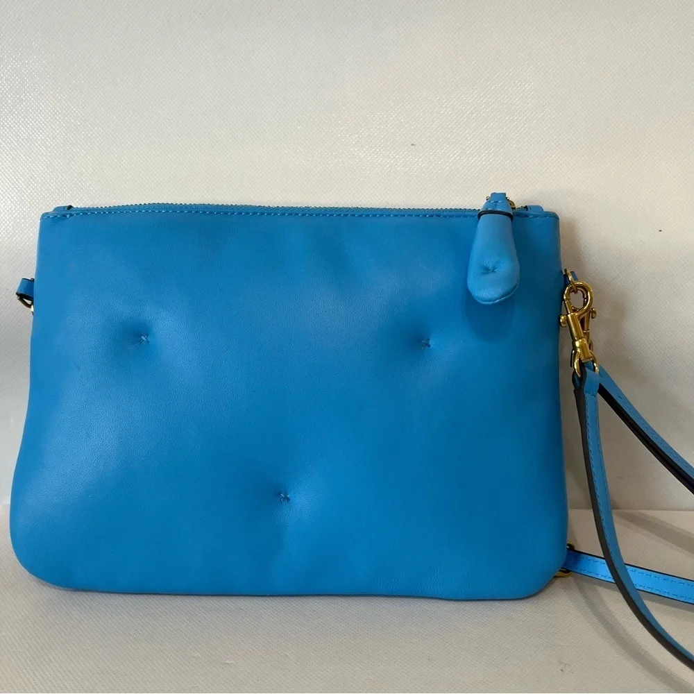 Anya Hindmarch Chubby Quilted Circus Blue Crossbody Bag